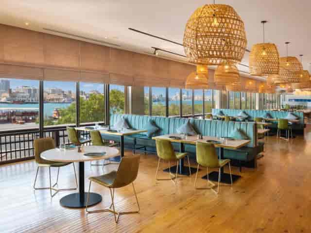 Modern event space at Radisson Blu Deira Creek with stylish seating for gatherings.
