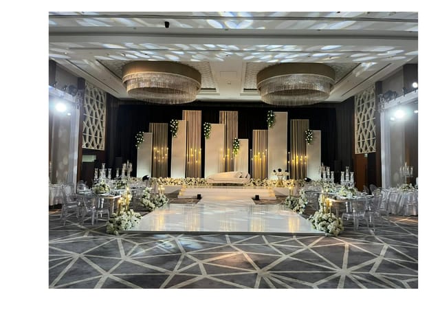 Elegant meeting room at Sheraton Grand Dubai, perfect for weddings and corporate events.