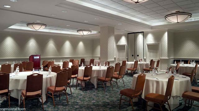 Congressional Room at Omni Shoreham Hotel, ideal for corporate events and workshops.