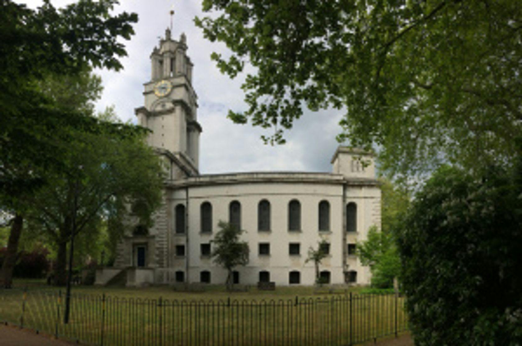 St Anne's Limehouse clock tower venue for unique events and gatherings.