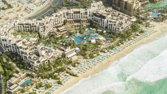 Luxurious beachfront resort at Fort Island, ideal for corporate retreats and events.