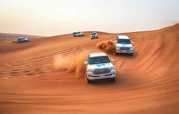 Desert adventure with off-road vehicles for team-building events in Al Khayma.