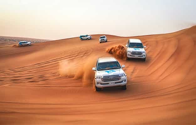 Desert adventure with off-road vehicles for team-building events in Al Khayma.