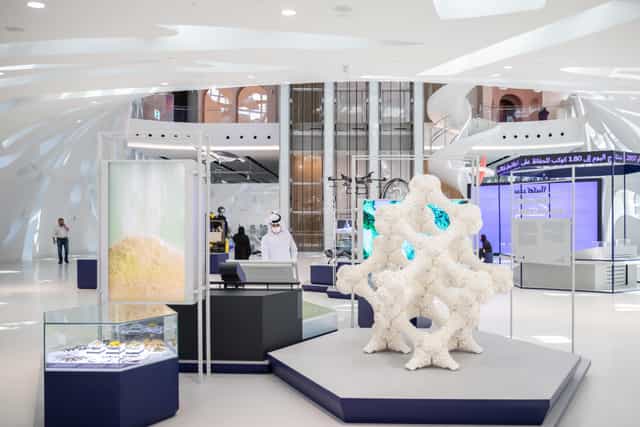 Modern exhibition hall in Museum of the Future, ideal for conferences and events.