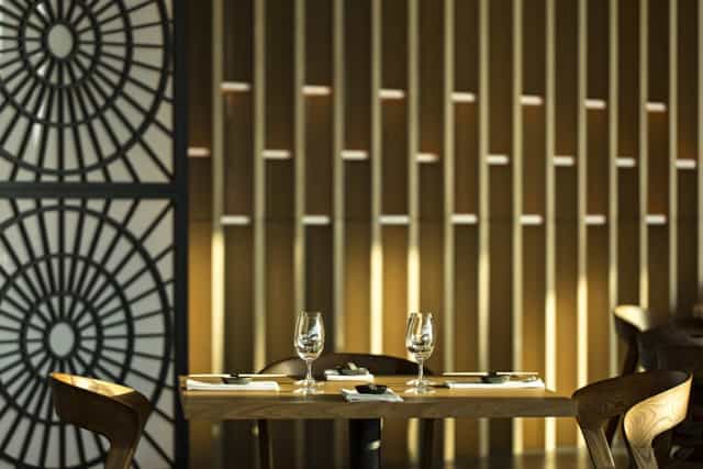 Private dining room at Wakame with elegant table setup for intimate events and networking.