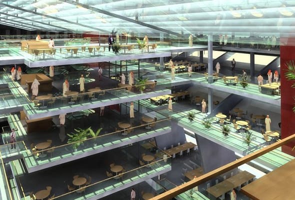 Modern meeting rooms in Mohammed Bin Rashid Library, ideal for events and networking.