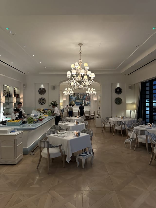 Private dining room at Alici with elegant decor for upscale corporate events.