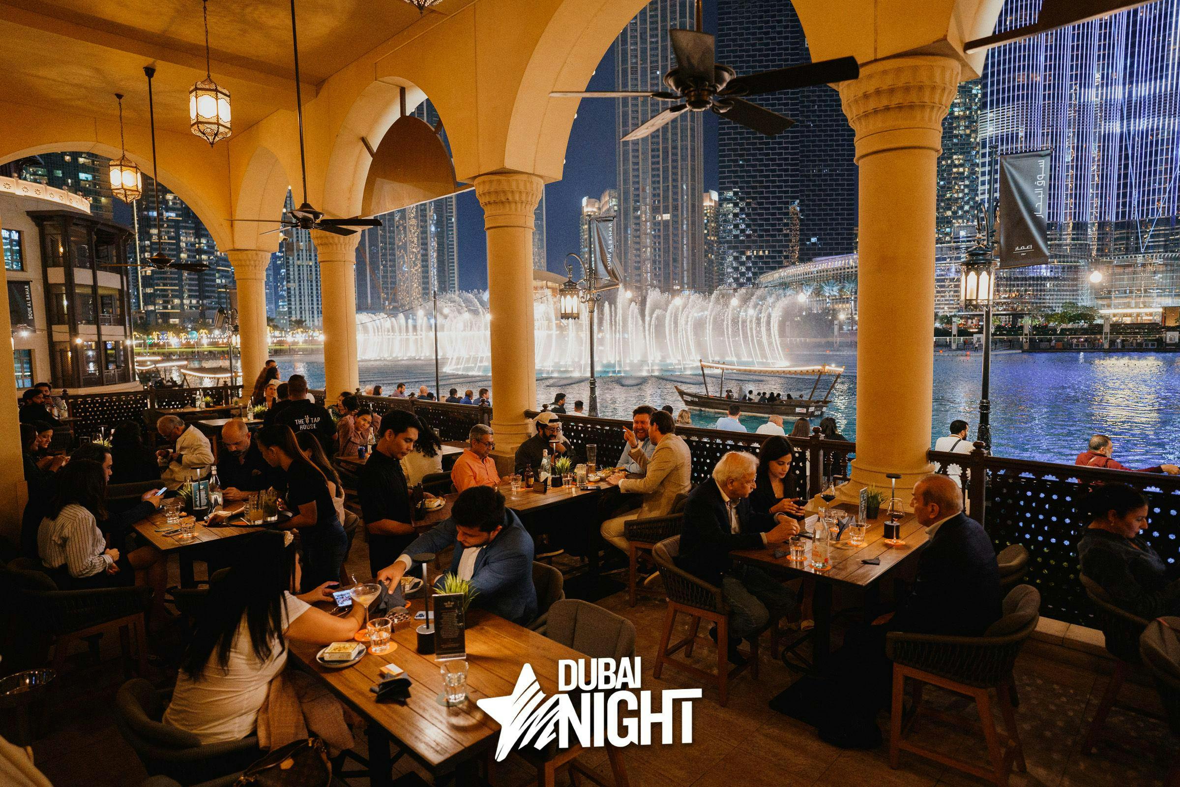 Vibrant dining booths at The Tap House, perfect for networking events in Dubai.