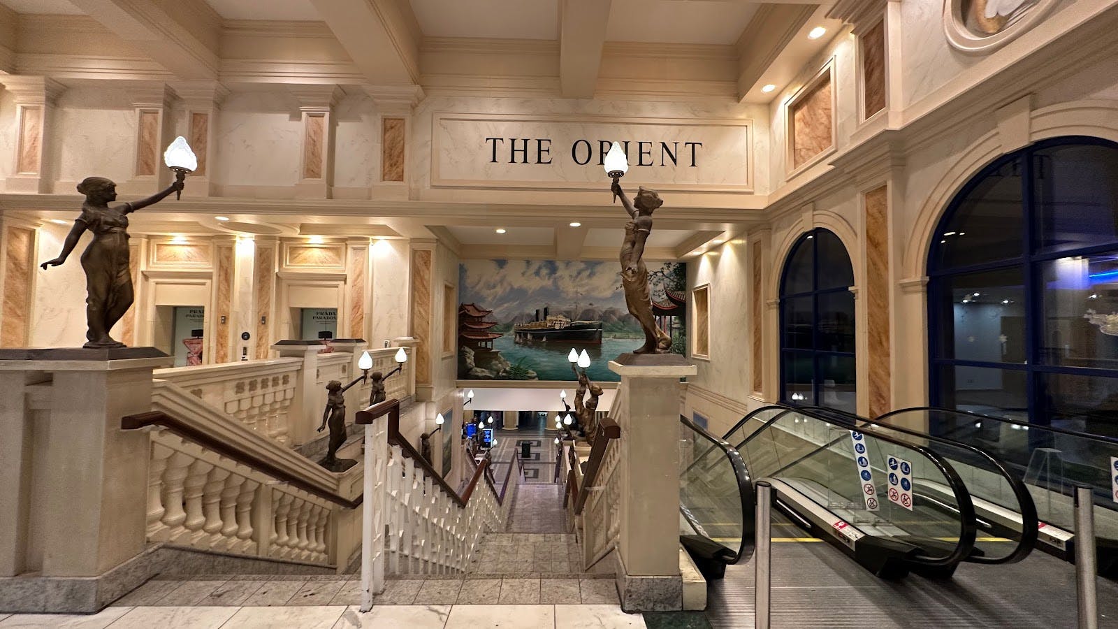 ODEON Trafford Centre grand entrance with sweeping staircase, ideal for events and conferences. - Banner