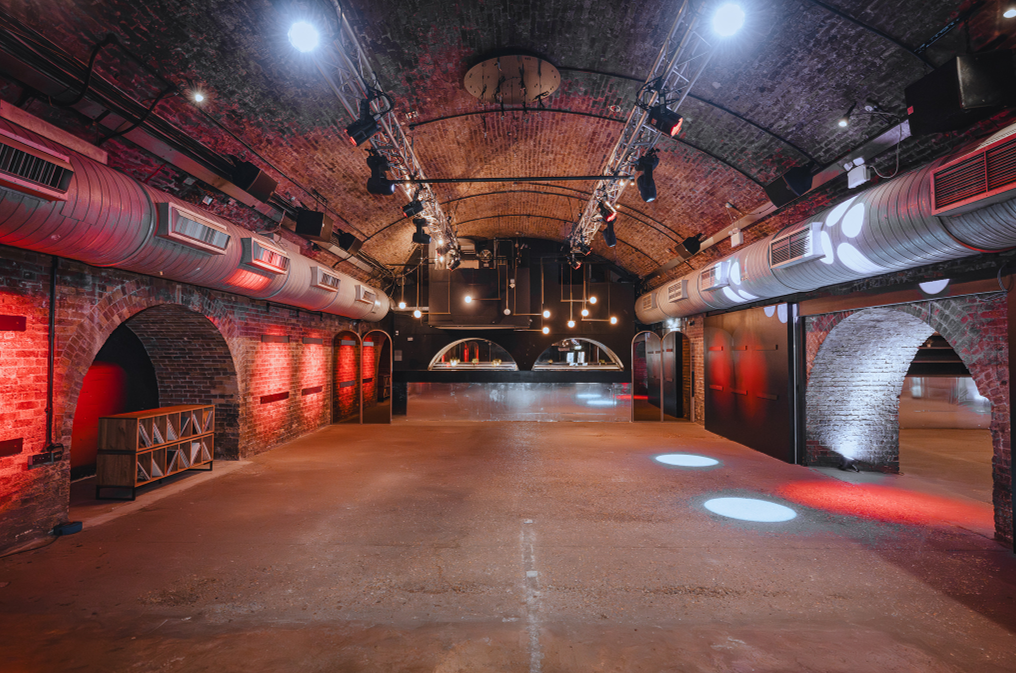 Arch 3 Rivington: Industrial venue, brick, product launch party