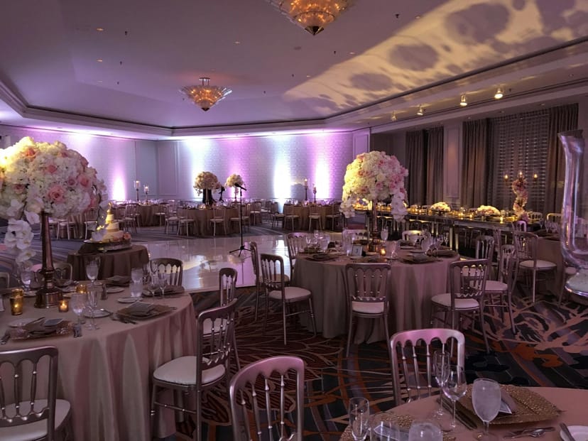Elegant Cuvee Room at Fairmont Chicago, perfect for weddings and formal events.
