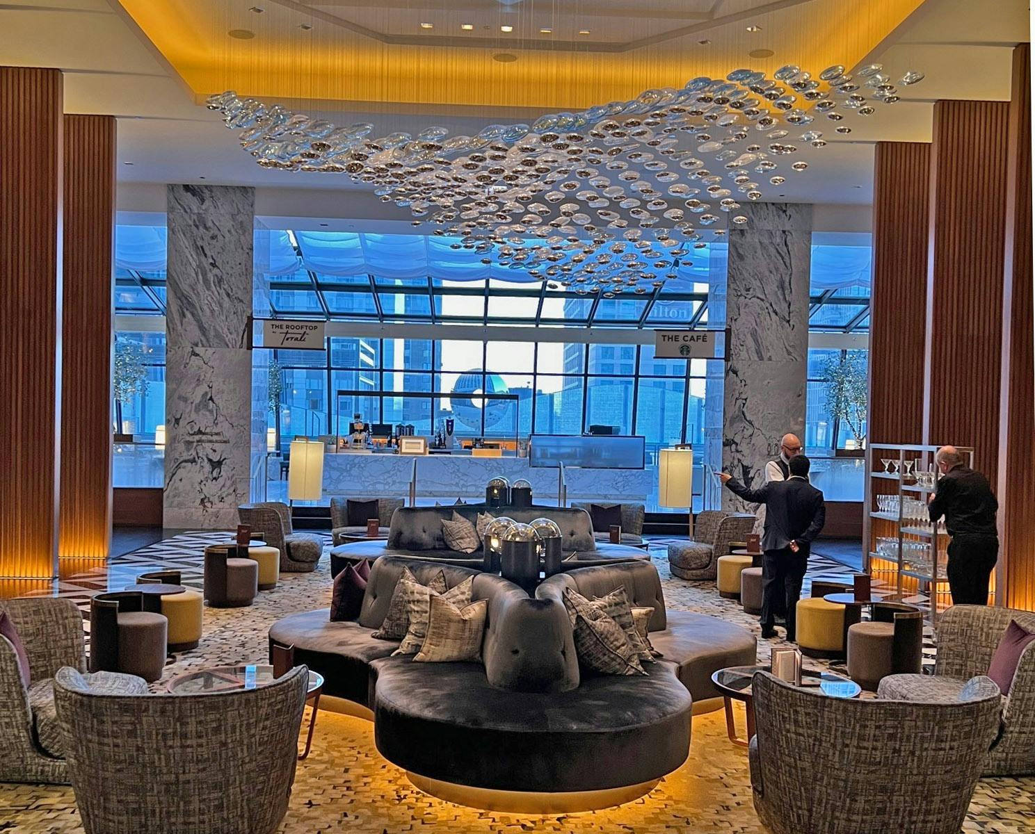 Rooftop bar at The Ritz-Carlton, Chicago, ideal for events and networking.