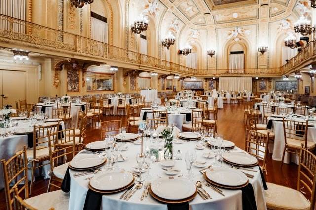 Elegant ballroom in Hotel Chicago Downtown, perfect for weddings and upscale events.
