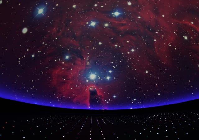 Grainger Sky Theater celestial projection for immersive planetarium events.