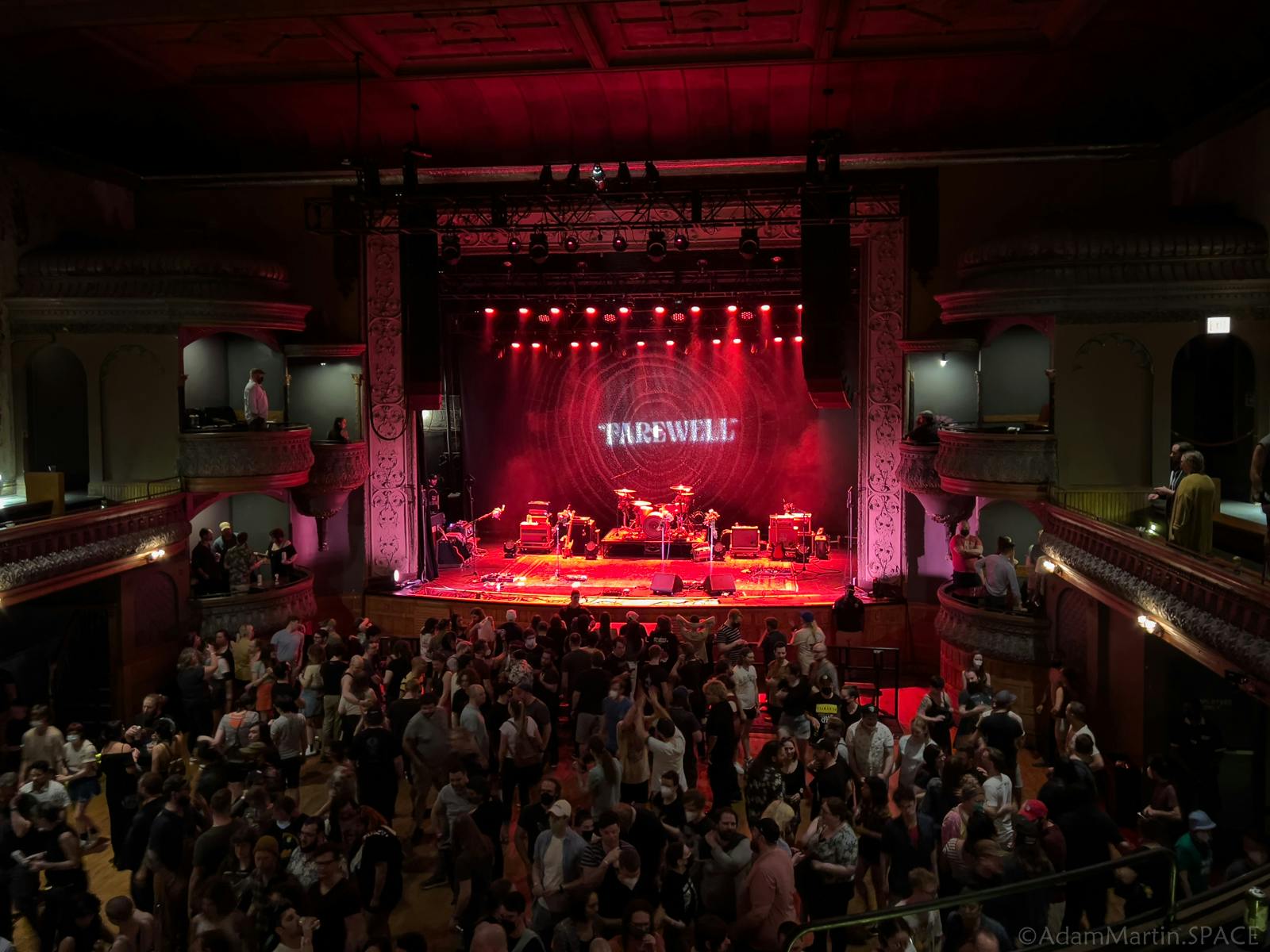 Vibrant Thalia Hall Main Hall filled with attendees for a lively performance event.