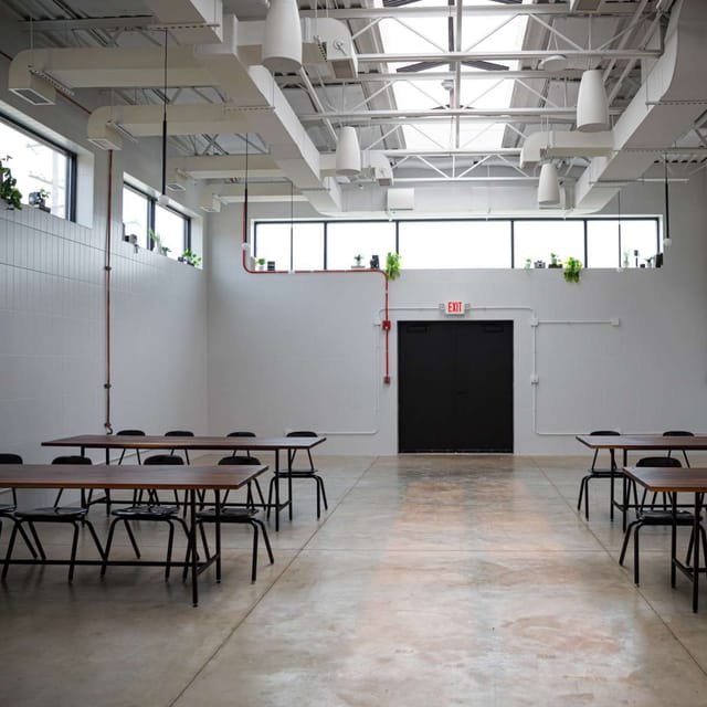 East Studio in Lytle Auditorium: bright, versatile space for workshops and conferences.