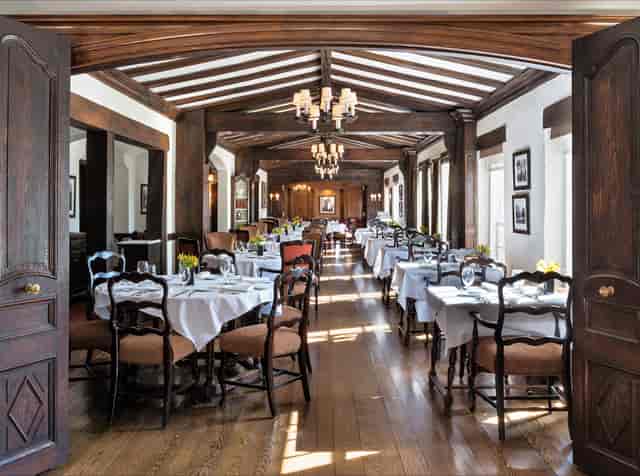 Elegant dining space at Skyline Lounge for intimate gatherings and corporate events.