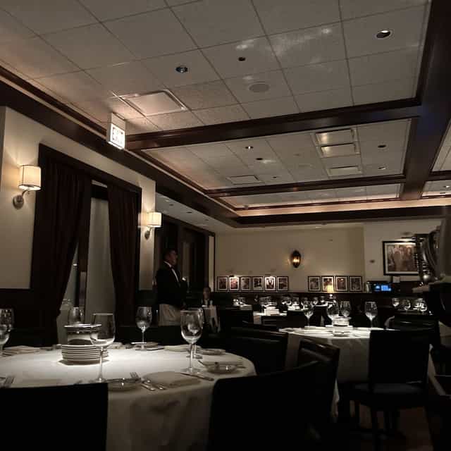 Private dining room at Joe's Seafood, elegant decor for corporate dinners and upscale events.