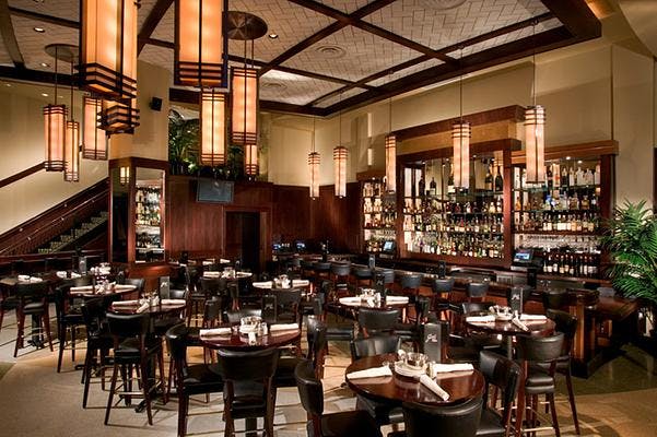 Sophisticated dining space at Joe's Seafood, ideal for corporate events and private gatherings.