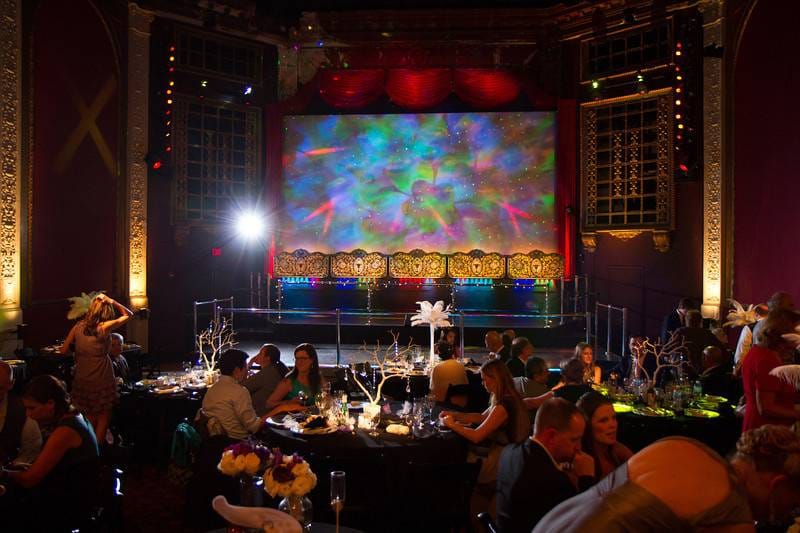 Elegant banquet hall at The Majestic Metro, perfect for gala events and celebrations.