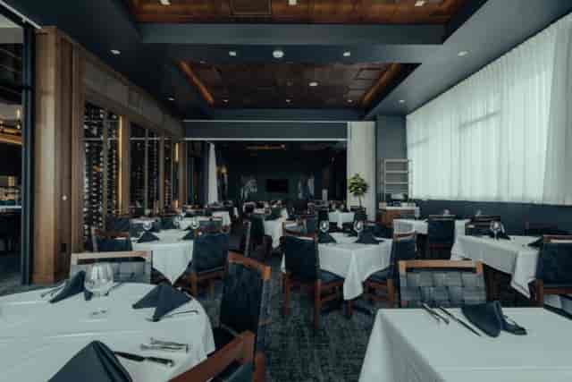Private dining room at Fogo de Chão, elegant decor for corporate events and gatherings.