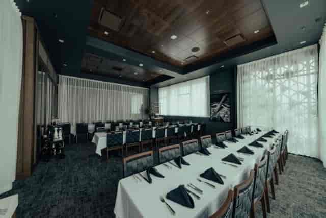 Private dining room at Fogo de Chão, elegant setup for corporate meetings and events.