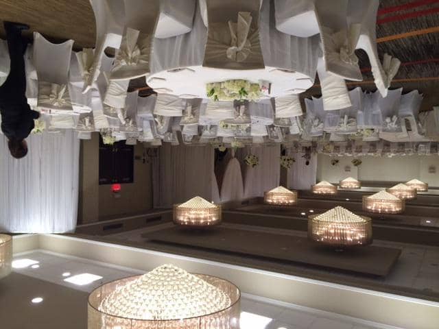 Elegant Marquis Ballroom at Houston Marriott, ideal for weddings and upscale events.