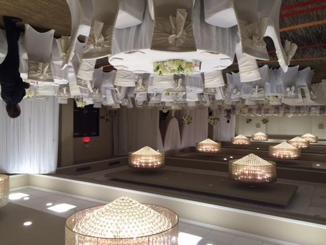Elegant Marquis Ballroom at Houston Marriott, ideal for weddings and upscale events.