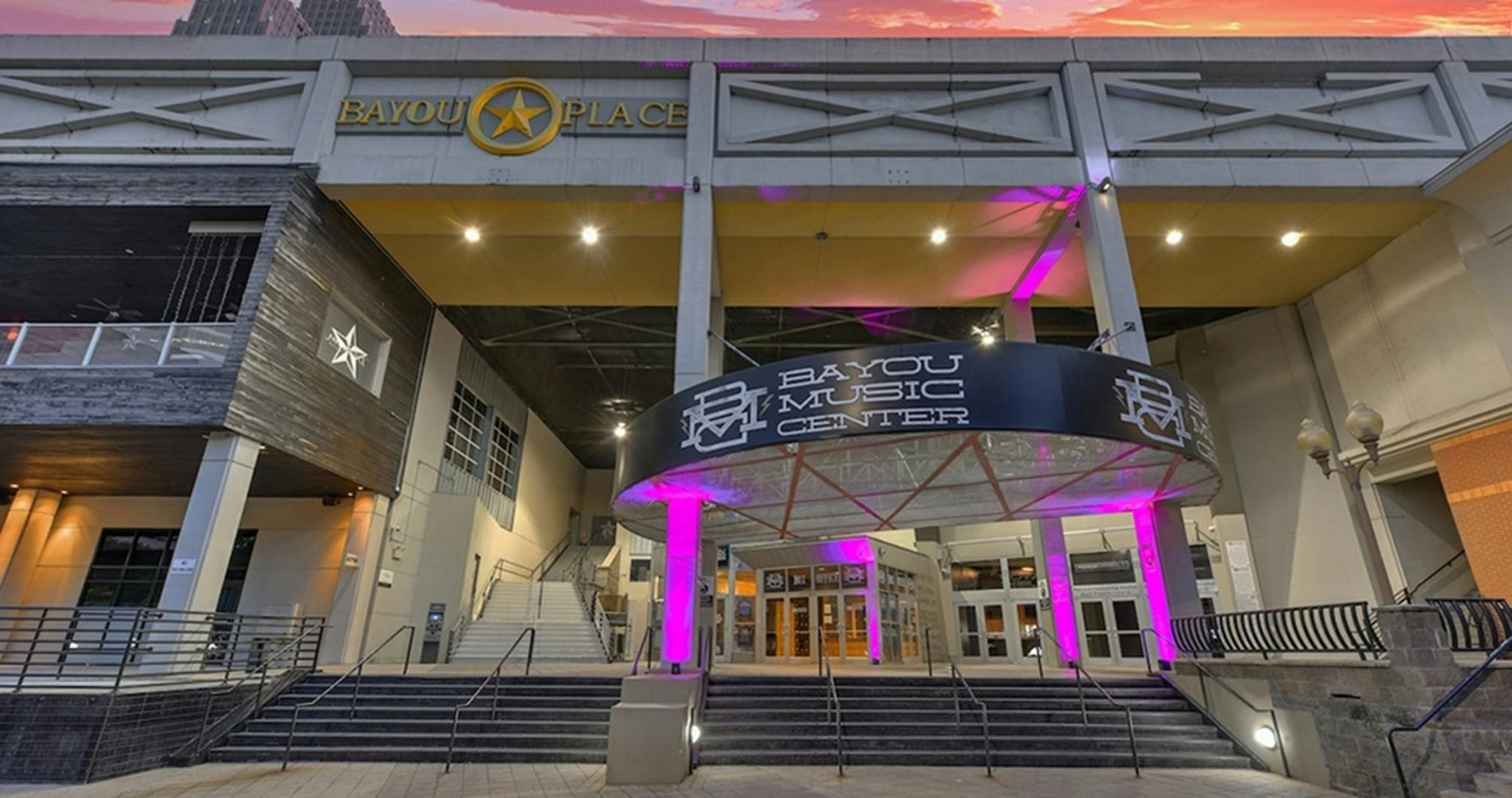 Bayou Music Center auditorium with modern architecture, perfect for concerts and events.