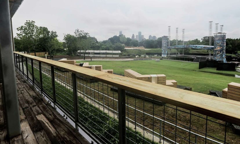 Lawn at White Oak Music Hall: spacious outdoor venue for festivals and events.