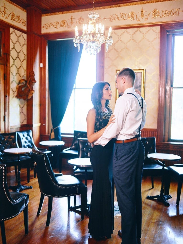 La Sirena at The Bryan Museum, elegant decor for romantic weddings and gatherings.