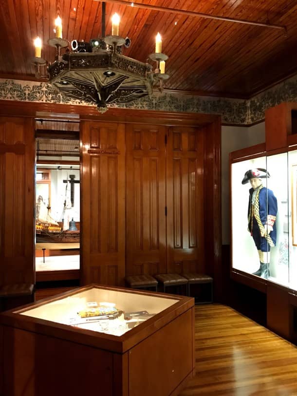 1st Floor Galleries at The Bryan Museum, wooden paneling, ideal for cultural events and exhibitions.