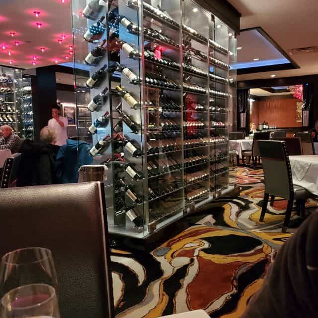 Private dining room at Vic and Anthony's Steakhouse, elegant decor for upscale events.