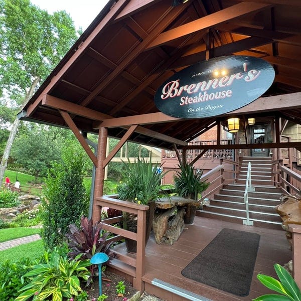 Lounge entrance at Brenner's Steakhouse, perfect for upscale events and gatherings.