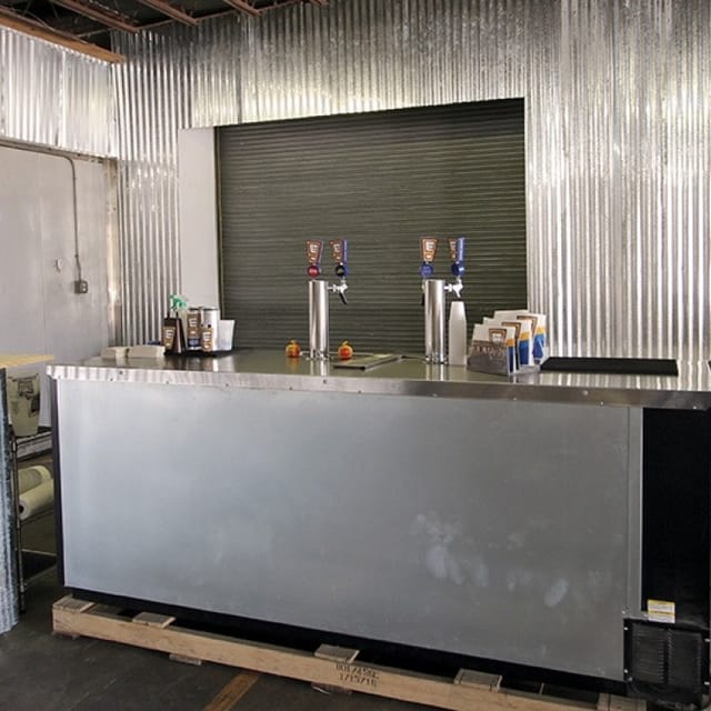Modern beverage station at Eureka Heights Brewery, perfect for craft beverage events.