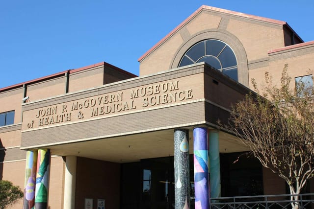 McGovern Theater entrance at The Health Museum, ideal for educational events and conferences.