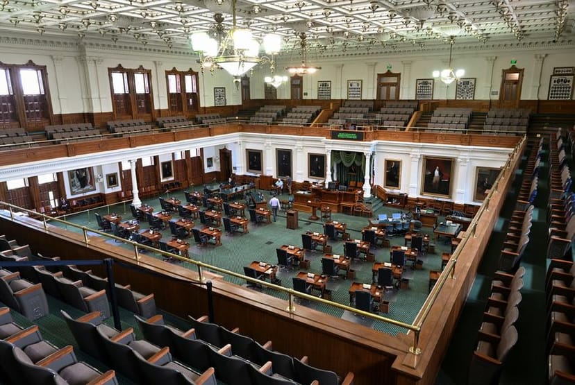 Main Hall in The Forum of Civics: spacious chamber with tiered seating for conferences.