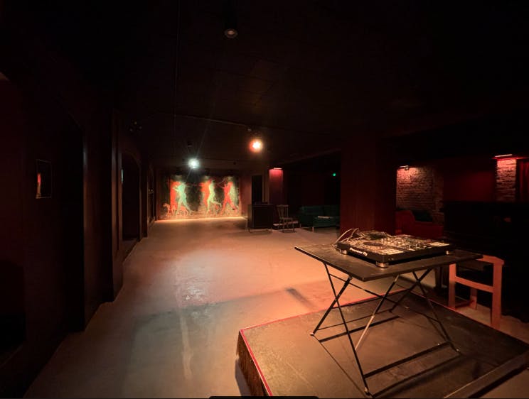 Versatile Love Affair Venue with industrial decor, perfect for events and performances.