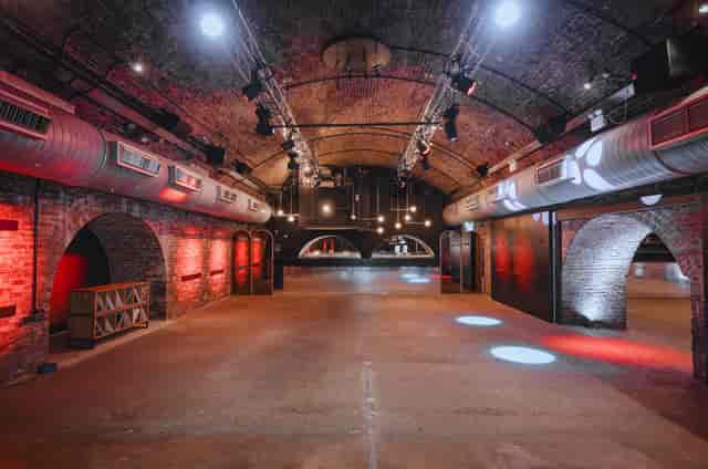 Industrial venue, brick, product launch, concert