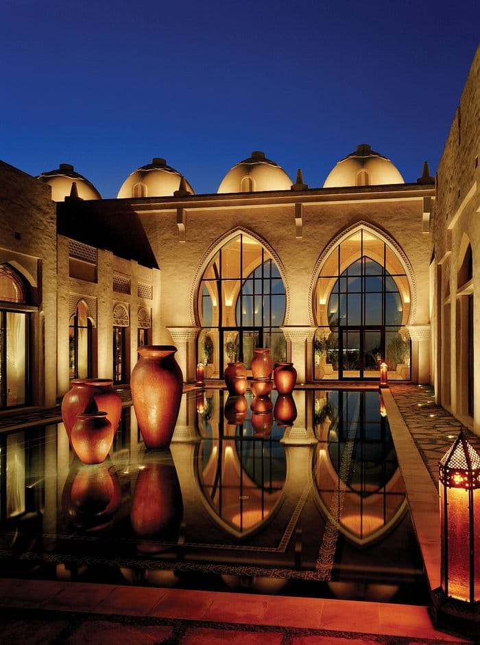 Arabian Court at One&Only Royal Mirage with arched windows, ideal for upscale events.