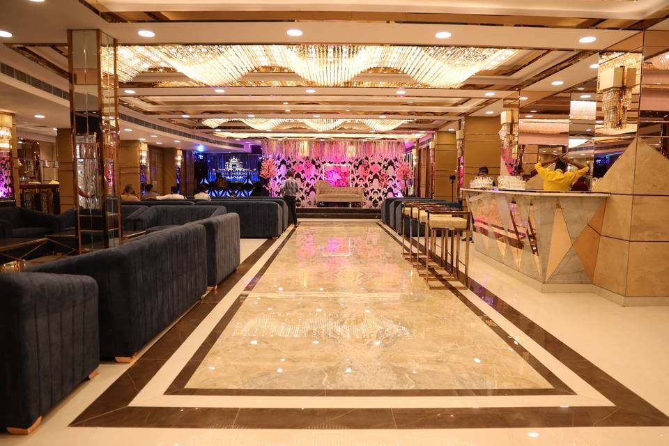 Luxurious Royal Ballroom at The Imperial India, perfect for upscale events and celebrations.