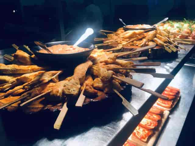 Food display at Moat Terrace, Tudor Barn Eltham, perfect for events and catering.