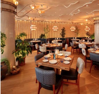 Sophisticated dining space at The BoTree, ideal for corporate dinners and networking events.