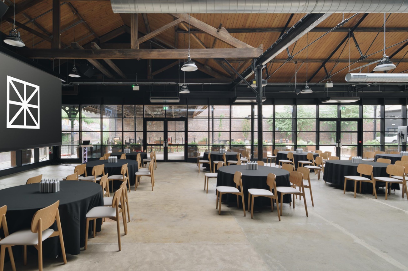 The Canopy at The Bond: modern event space with natural light for corporate meetings and gatherings. - Banner