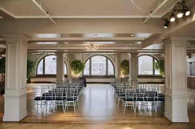 Elegant Manhattan Penthouse event space with natural light, ideal for weddings and networking.