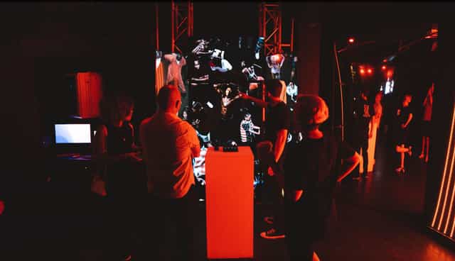 Interactive event space at Blackout Studio, perfect for product launches and brainstorming.