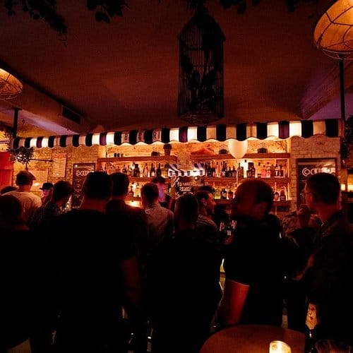 Vibrant bar scene in La Boucherie, ideal for networking and social gatherings.