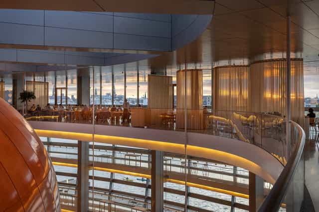 Takkelloftet foyer, upscale event space with panoramic views for elegant gatherings.
