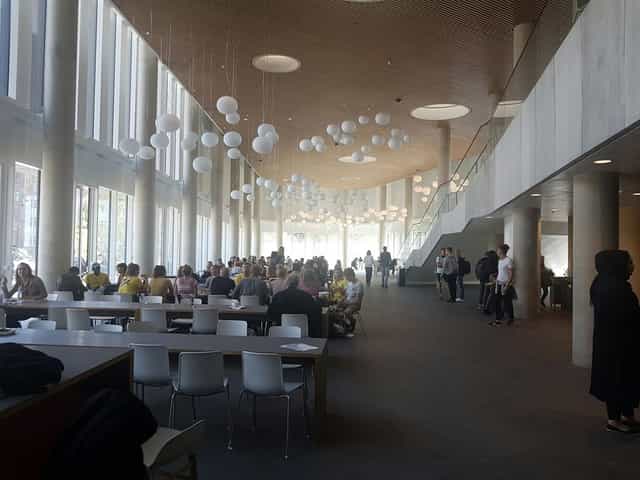 Nielsine Nielsen Auditorium at University of Copenhagen, ideal for workshops and conferences.