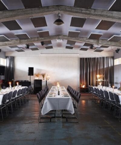 Elegant event space in Kongesalen, Odd Fellow Palæet, perfect for formal dinners and gatherings.